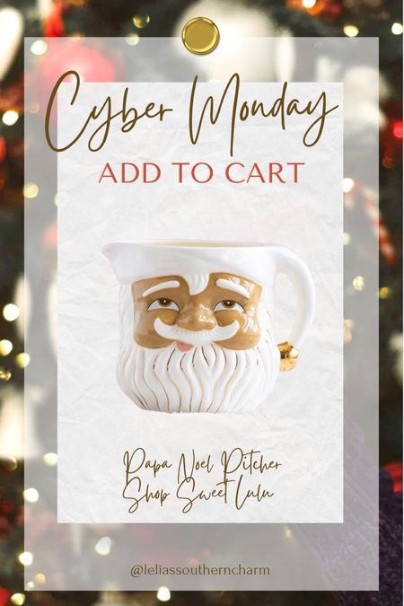 Papa Noel Pitcher - will be so cute for hosting the Holidays at your home! 🎅🏽

#LTKCyberWeek #LTKparties #LTKGiftGuide