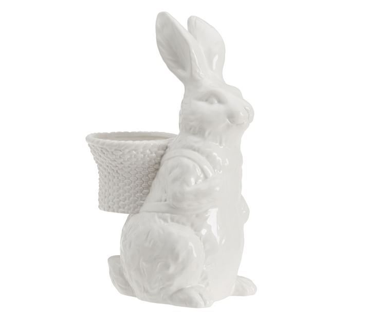Ceramic Bunny, Standing With Basket | Pottery Barn (US)