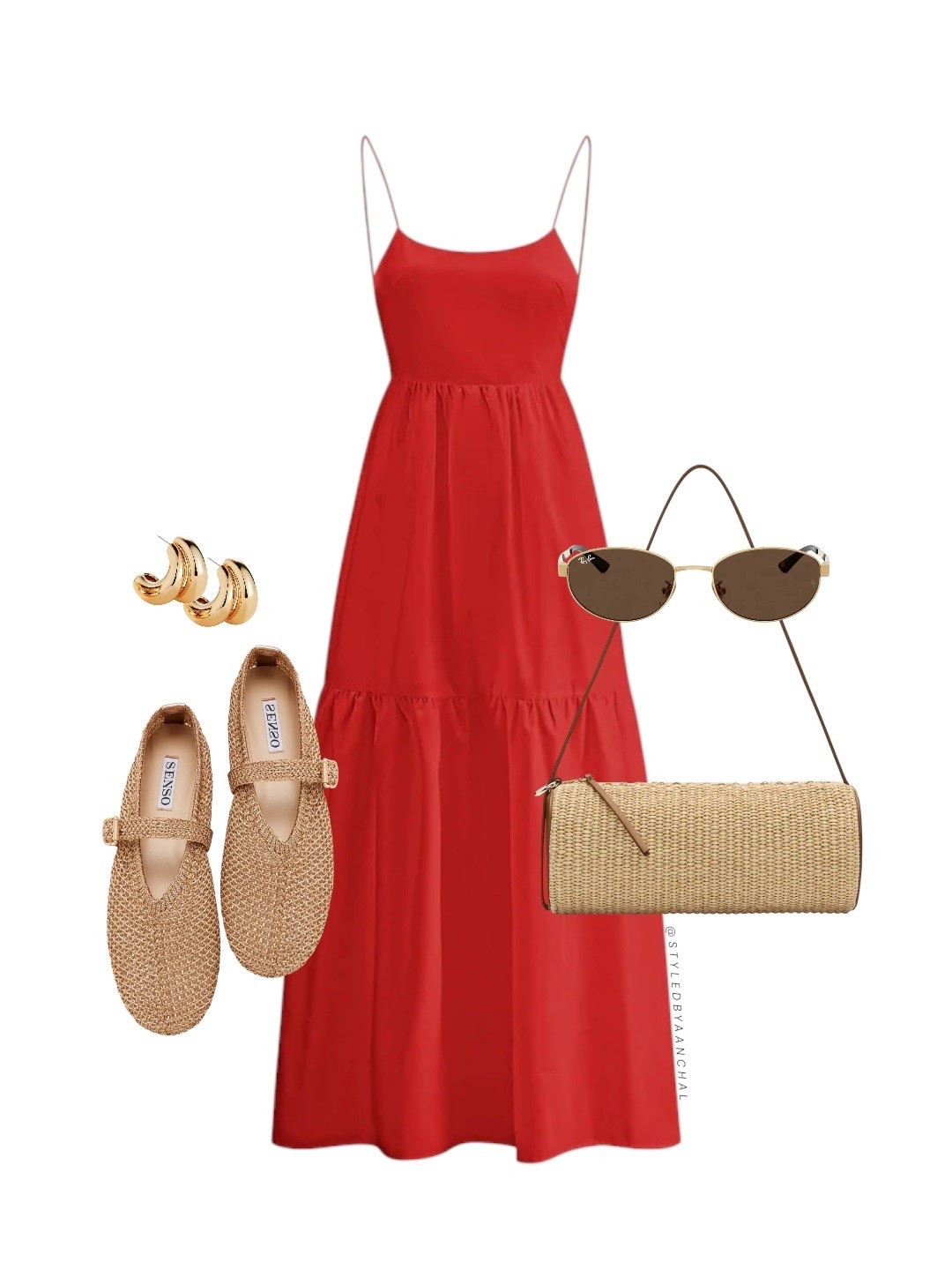 Red dress outfit

Red dress
Commense 
Raffia bag
Summer shoes 
Summer bags
Brown round sunglasses

#LTKsummer #LTKtravel #LTKstyletip