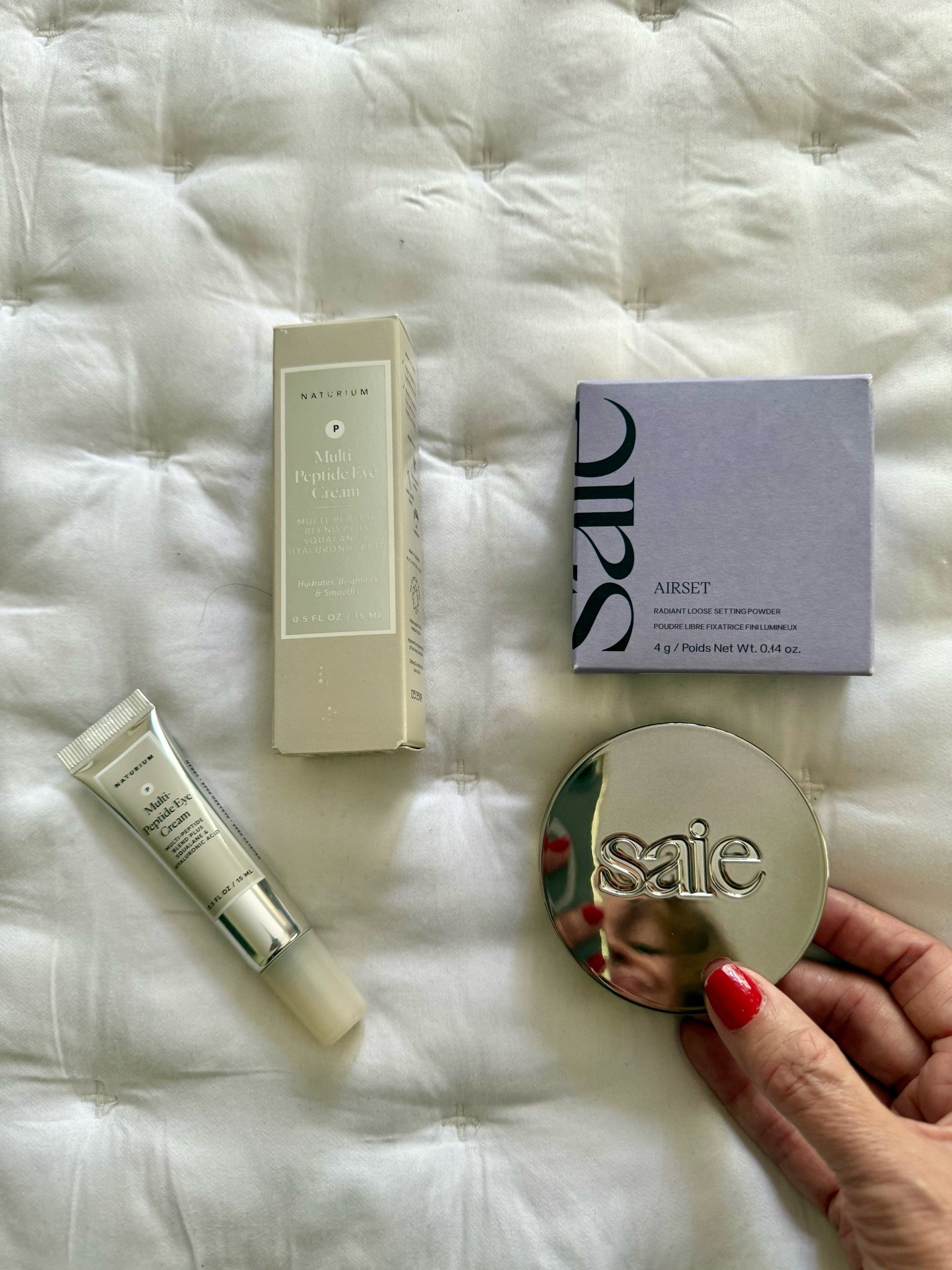 Looking for a great translucent powder? This Loose Setting Powder has become my favorite—lightweight, radiant, and even better (for me) than the famous Laura Mercier powder. I’ve also been loving this night time eye cream. It’s rich without feeling heavy, absorbs beautifully, hydrates overnight, and helps improve the appearance of under-eyes.

* #LTKBeauty 
* #LTKgrwm 
* #LTKselfcare

#LTKgrwm #LTKBeauty #LTKHome
