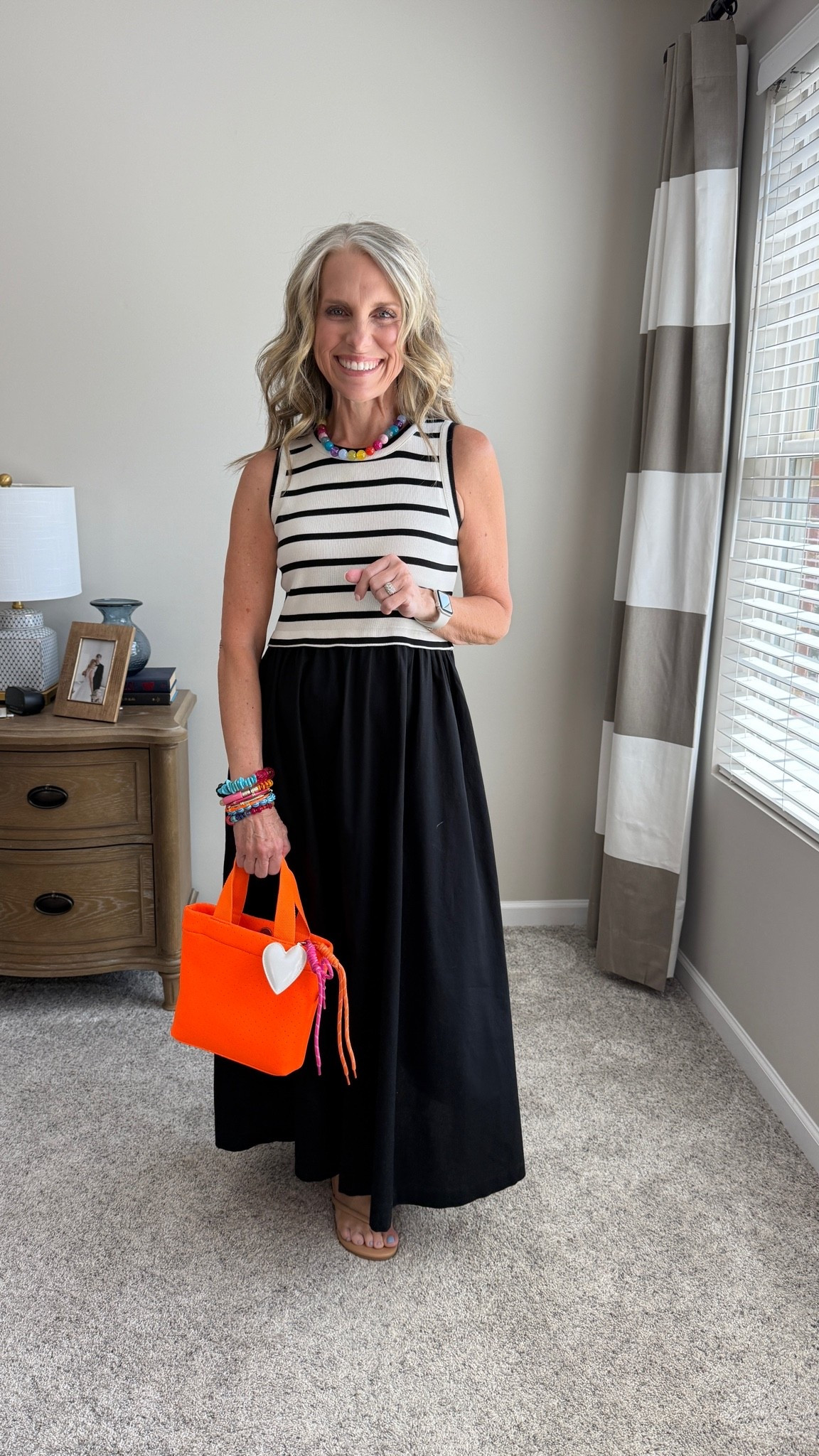The perfect summer mixed media dress. Wearing 00. Use code COAST20 on Allie + Bess

#LTKgrwm #LTKootd #LTKOver40