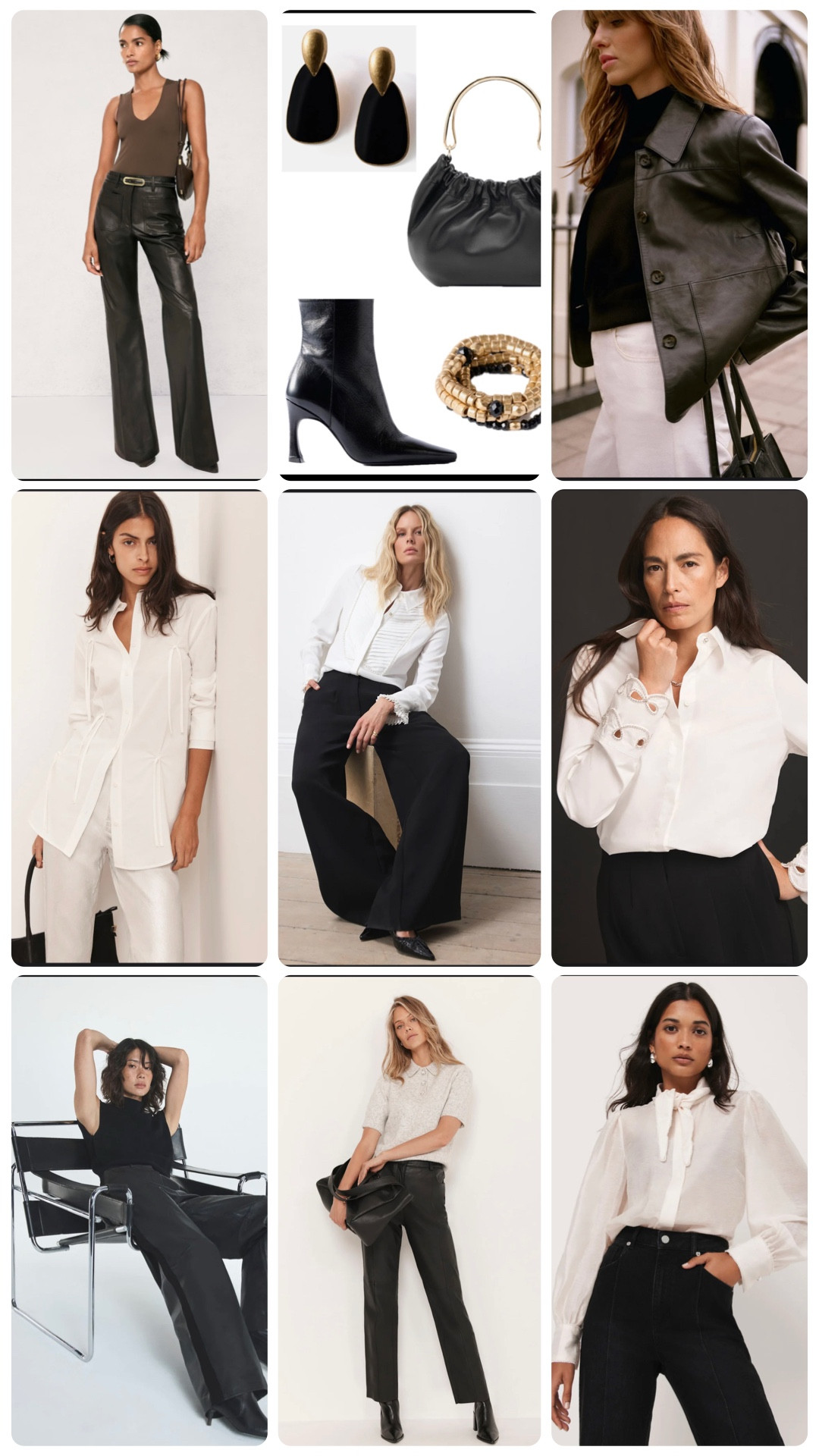 Here are some white shirts, black trousers, jackets and accessories from MINT VELVET, REISS and HOLLAND & COOPER.

#LTKover50style #LTKdatenight #LTKstyletip
