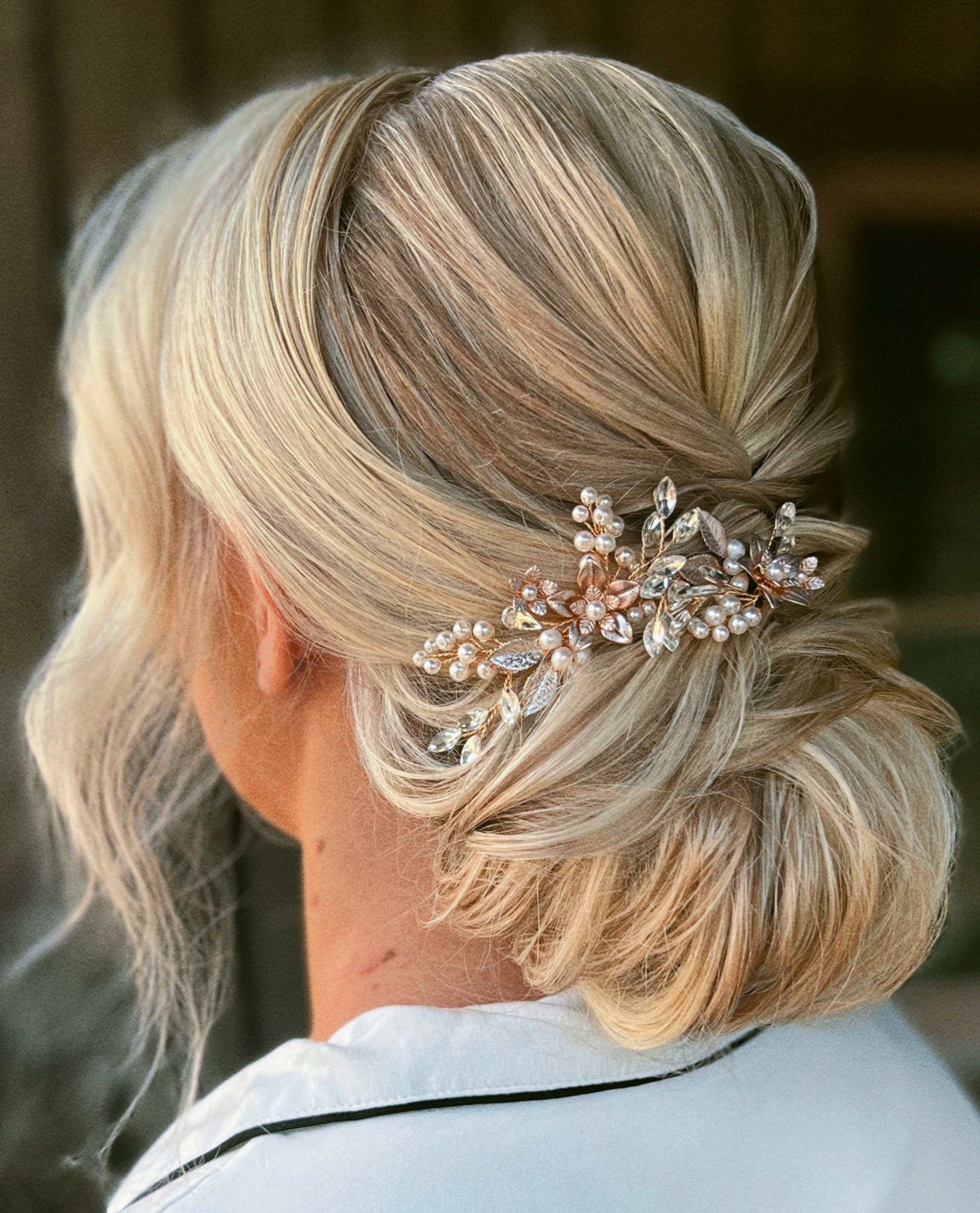 Soft rose gold and rosy pearls bring the romance in with these bridal accessories. The crystals reflect light and add a bit of sparkle without being “too much”, and the rosy flowers and leaves help capture a whimsical vibe. Perfect bride hair accessory? I think it might be. Placed on 2 pins and wire based these are very customizable to any look!

#LTKbeauty #LTKwedding