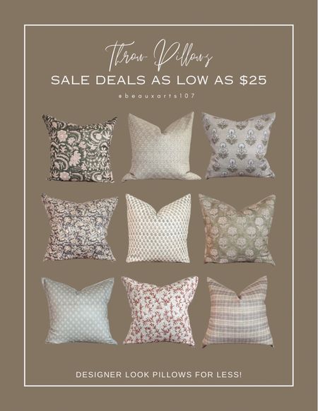 Shop these beautiful designer look pillows for an affordable prices starting at just $25 on sale right now!

#LTKSaleAlert #LTKFindsUnder50 #LTKHome