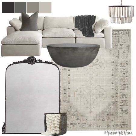Modern-transitional living room, living room mood board design, family room, sectional sofa, living room rug #moodboard

#LTKsalealert #LTKhome #LTKfamily
