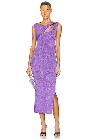 AKNVAS Sevrine Dress in Purple | FWRD 