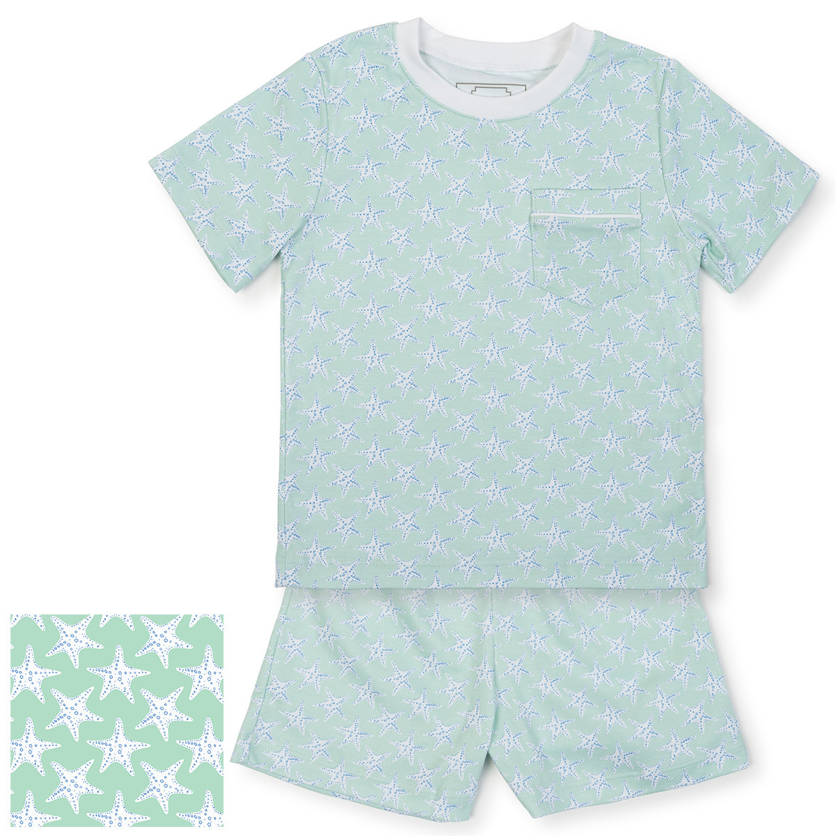Lila + Hayes Baby/Toddler/Big Kid Charles Short Set - Stars by the Sea (Size: 18-24 m) | The Tot