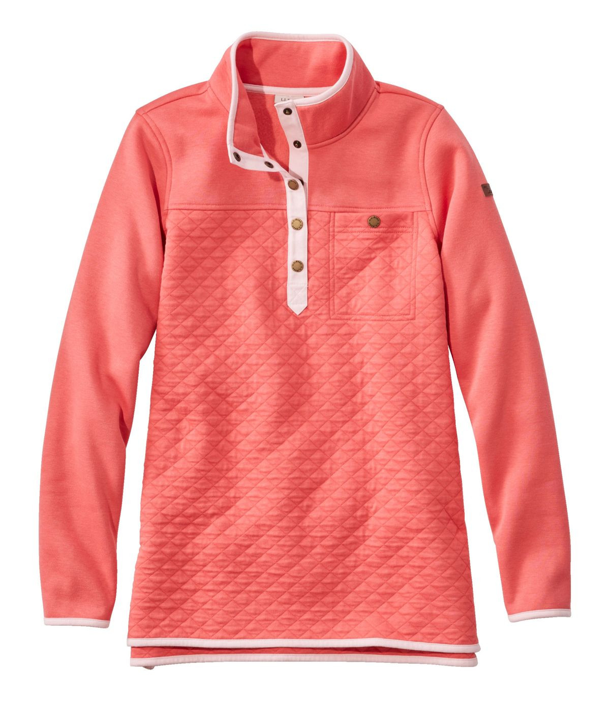 Women's Quilted Sweatshirt, Mockneck Tunic | L.L. Bean