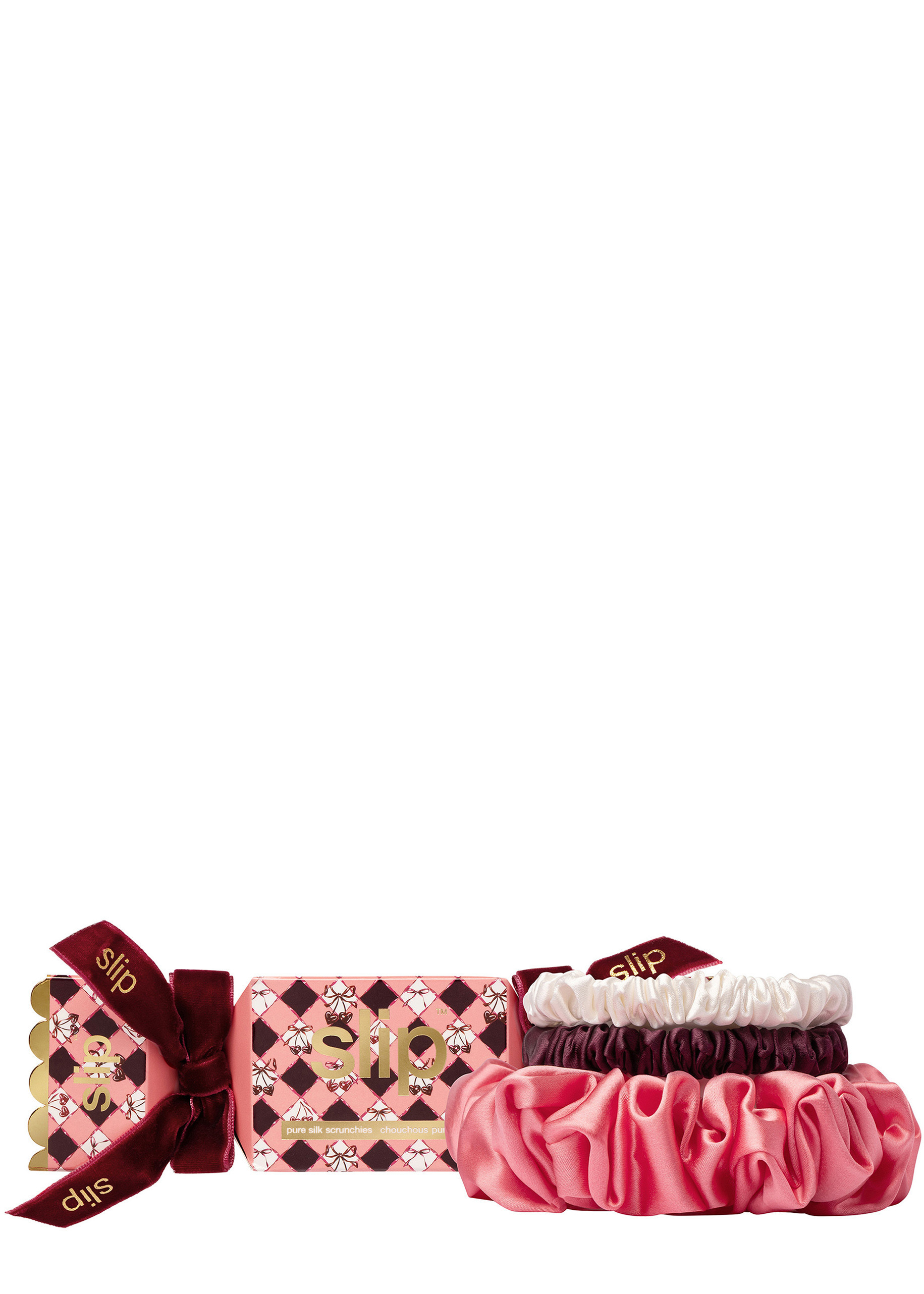 Pure Silk Assorted Scrunchie Cracker - Sweetheart | Harvey Nichols