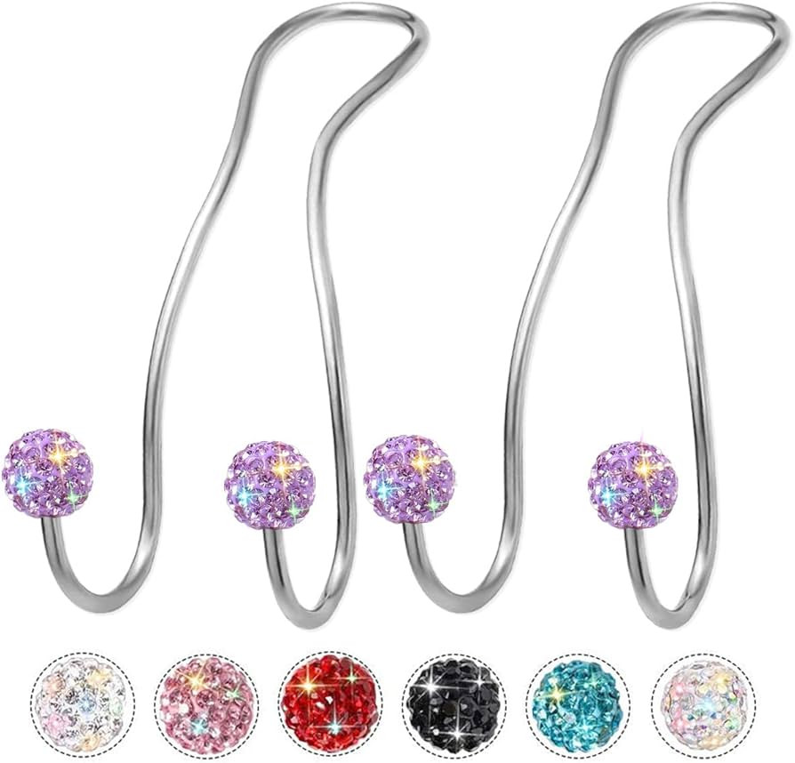 MTGOCHA Bling Car Headrest Hooks for Purses and Bags, 2022 Upgraded Car Purse Hook Universal Car ... | Amazon (US)