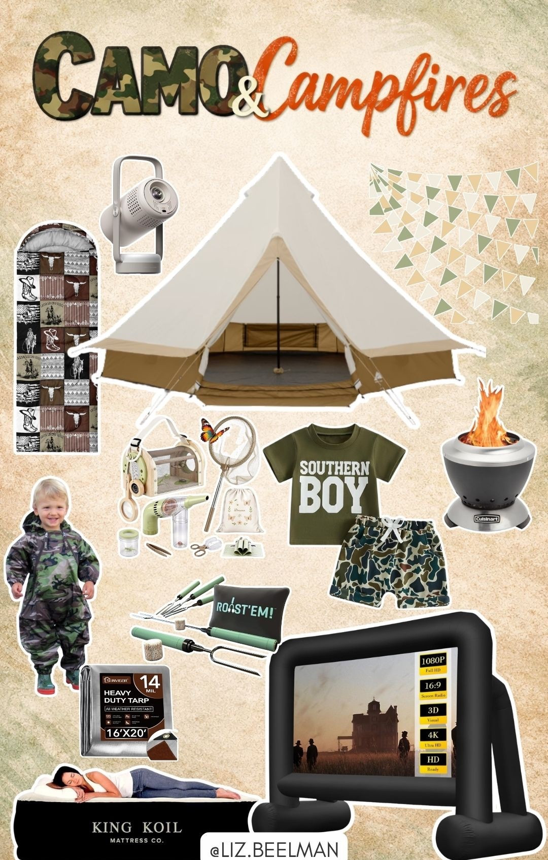 Camo & Campfire Camping Party

#boylife #camo #camping #outdoors #glamping #campingparty #partyideas 