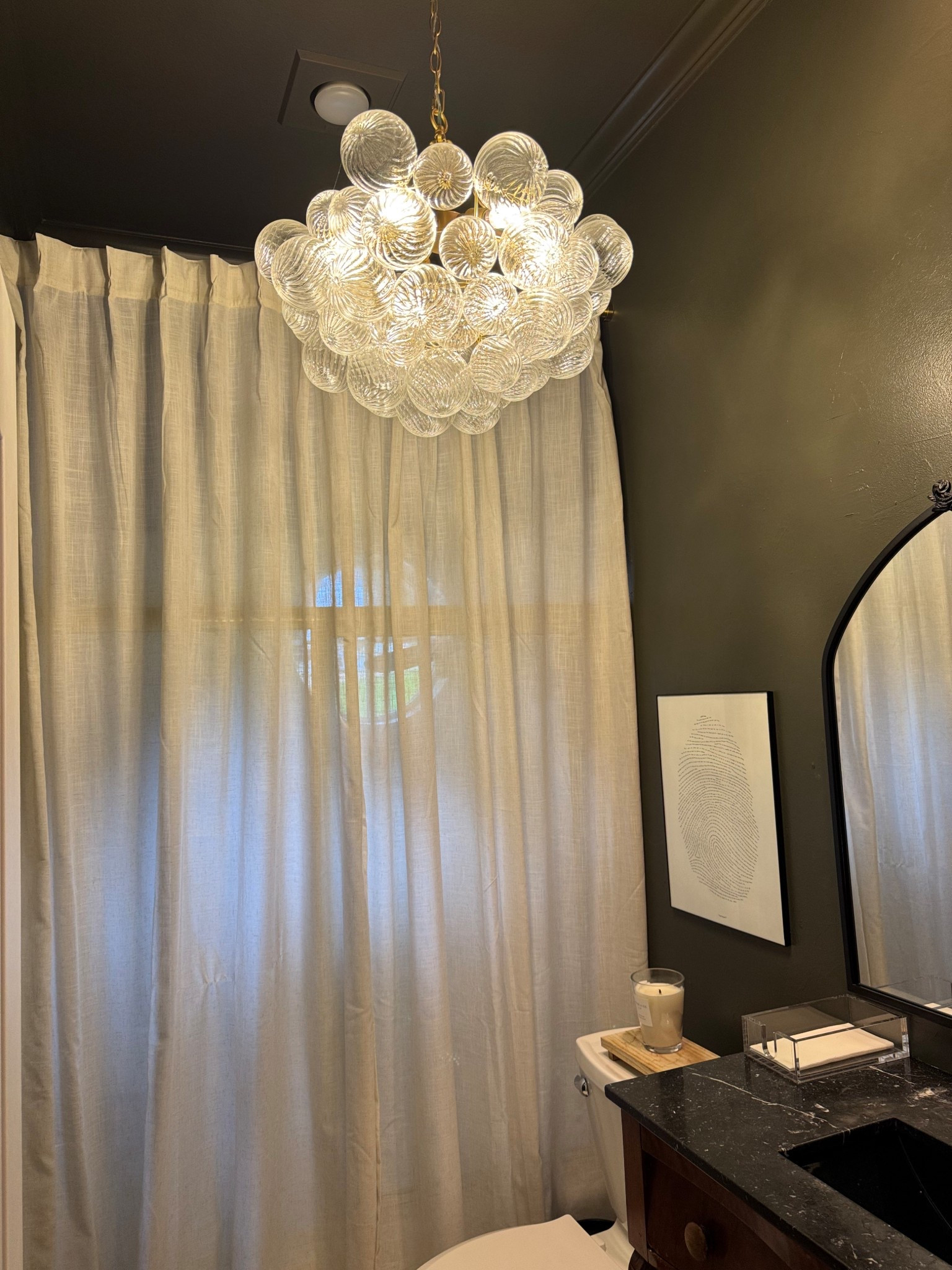 so good I bought it twice 🫧✨ 20” bubble chandelier (1507) in this picture. Visual Comfort dupe!

#LTKHome