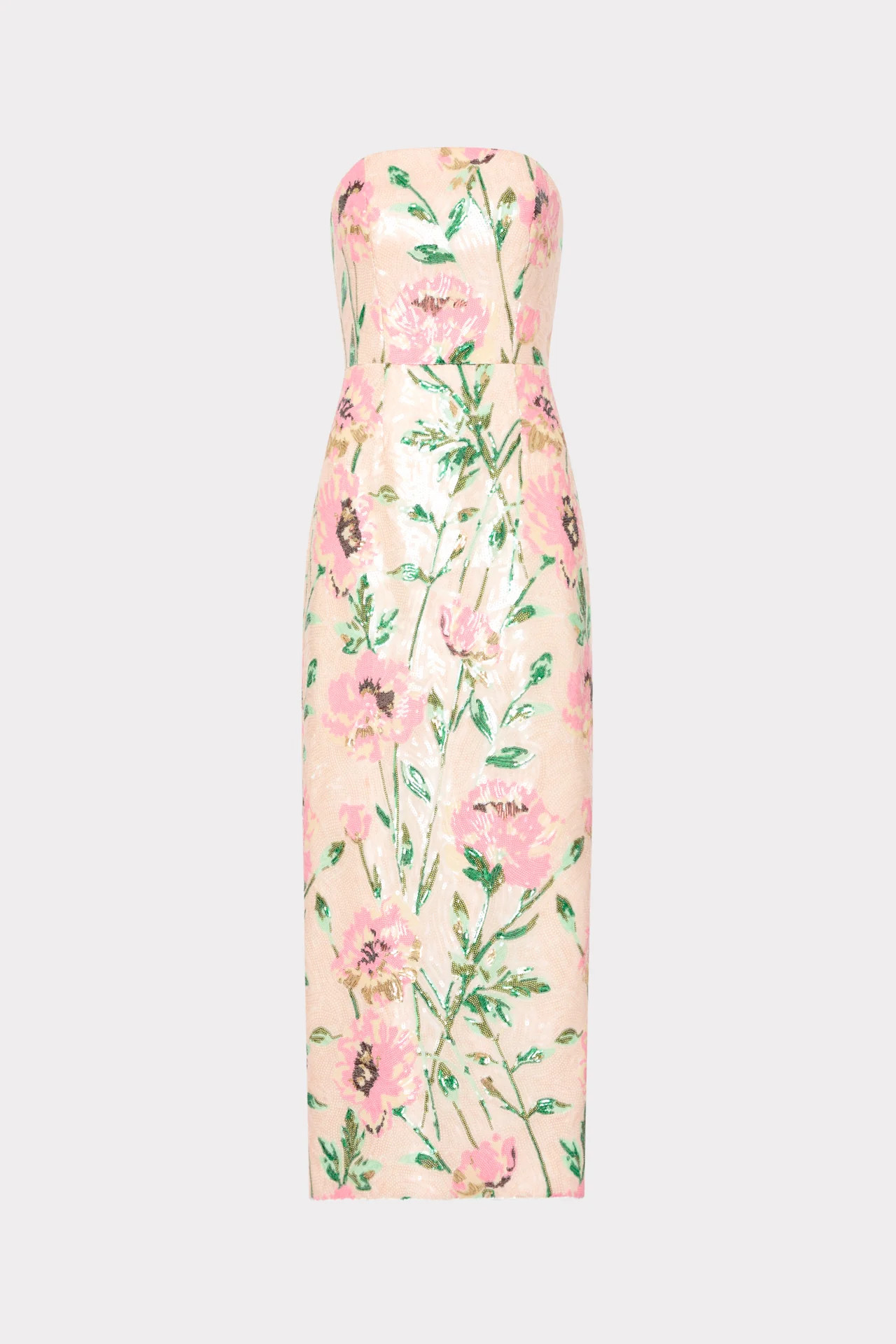 Kait Floral Sequins Dress | MILLY