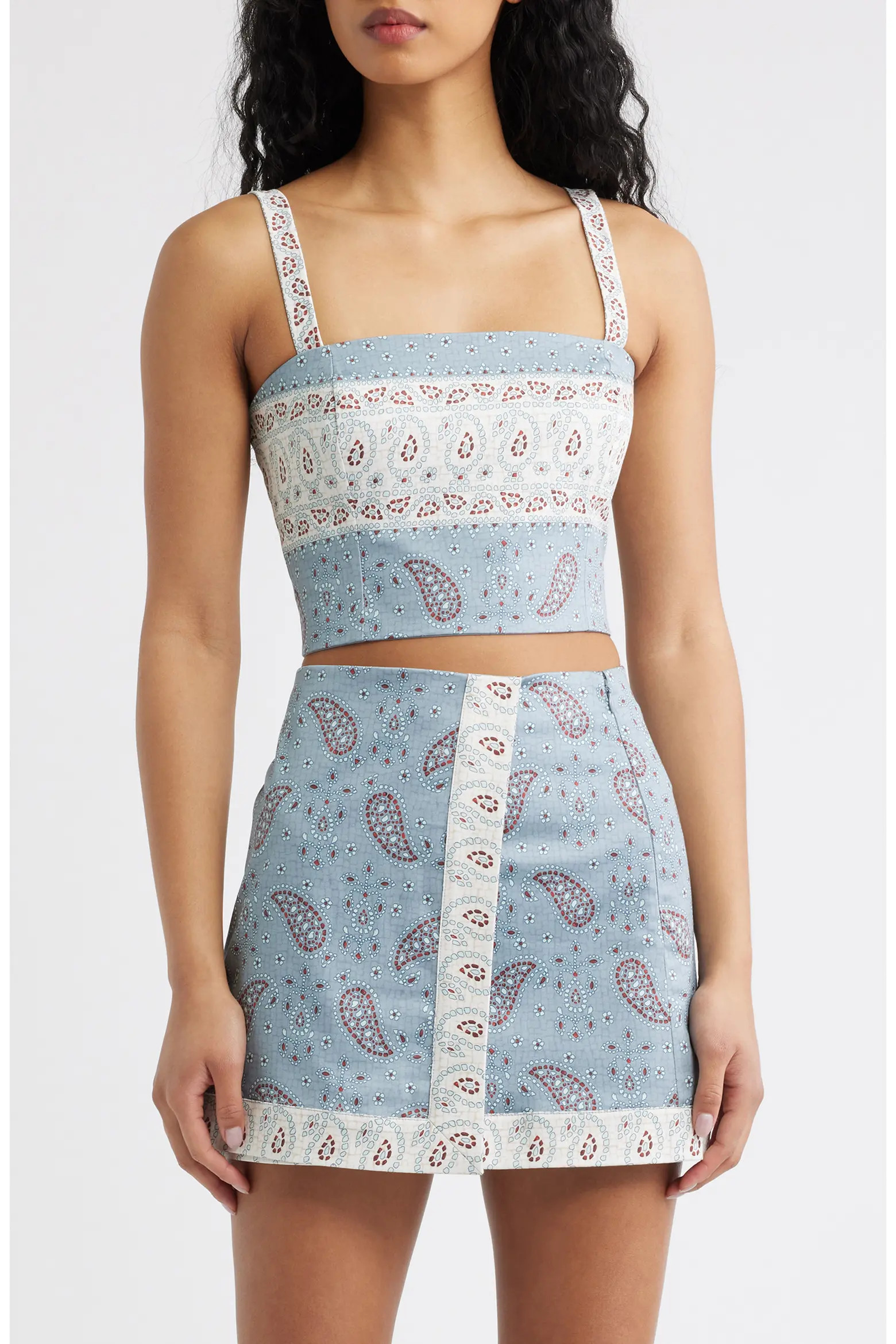 The Anya Paisley Print Crop Tank (Women) | Nordstrom | Nordstrom