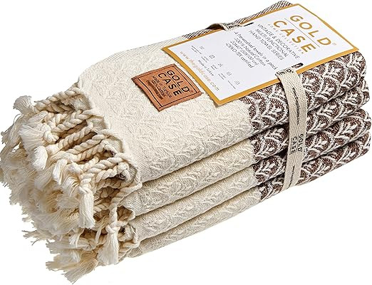 Helen Original Turkish Hand Towels by Gold CASE - Set of 4-20x40 100% Cotton Decorative Towel - B... | Amazon (US)