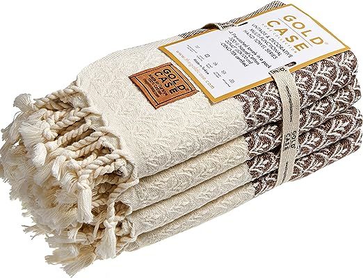 Helen Original Turkish Hand Towels by Gold CASE - Set of 4-20x40 100% Cotton Decorative Towel - B... | Amazon (US)
