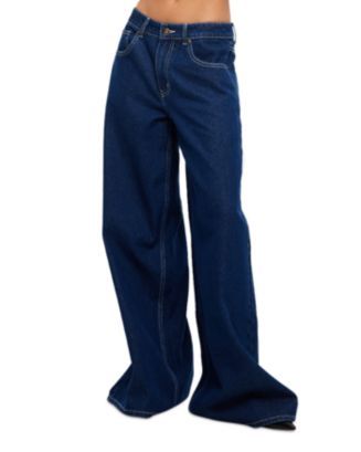 Idol Low Rise Wide Leg Jeans in Blue Denim | Bloomingdale's (US)