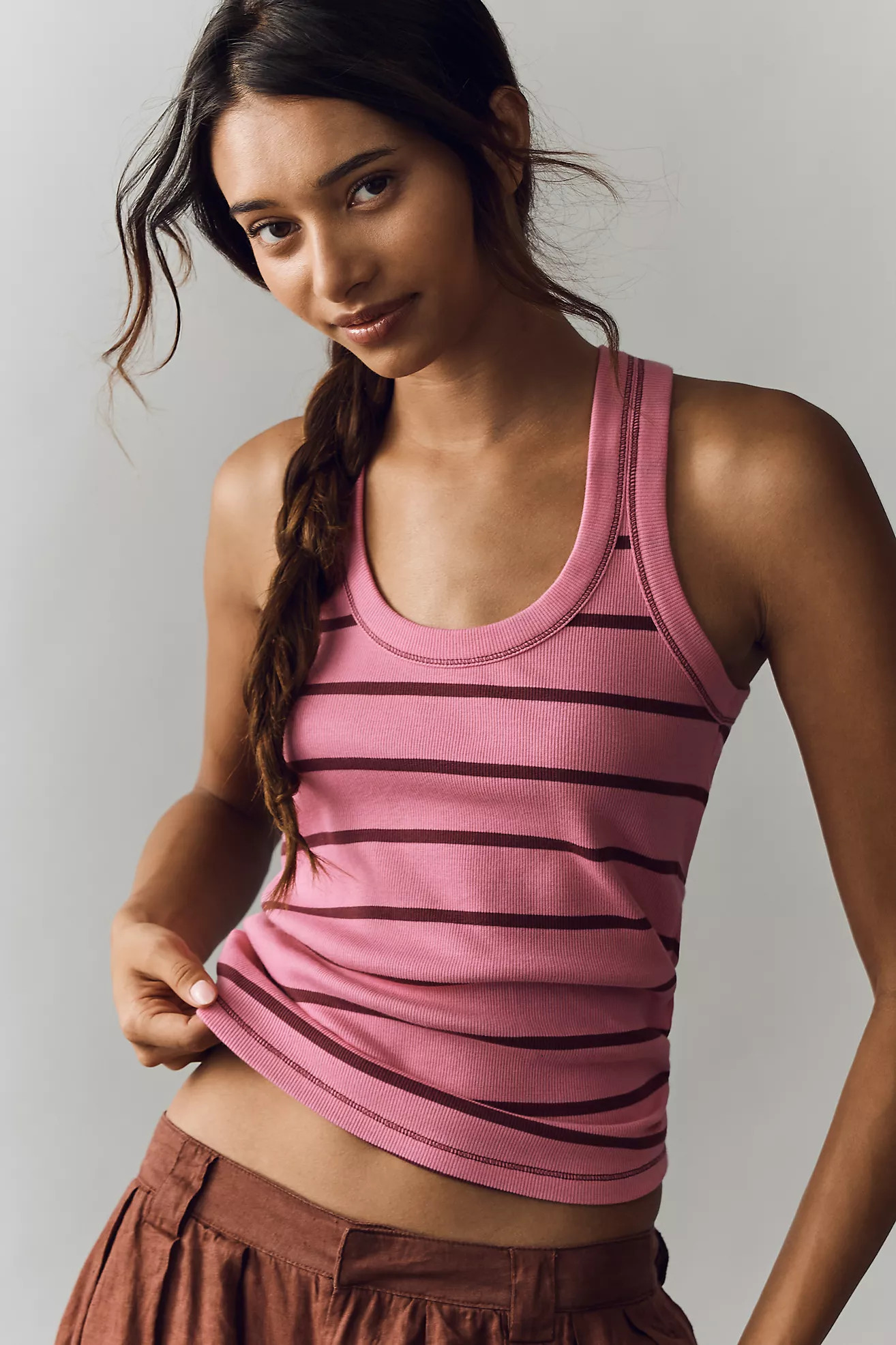 Sunny Scoop-Neck Tank  by Pilcro | Anthropologie (US)