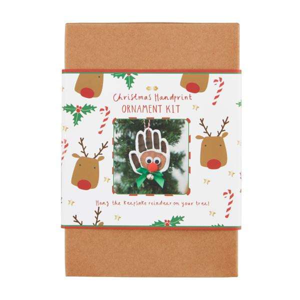 Reindeer handprint ornament kit | Mud Pie