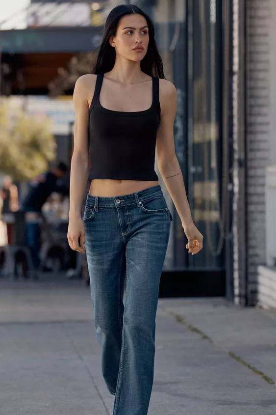 COTTON SLEEVELESS T-SHIRT | Zara US