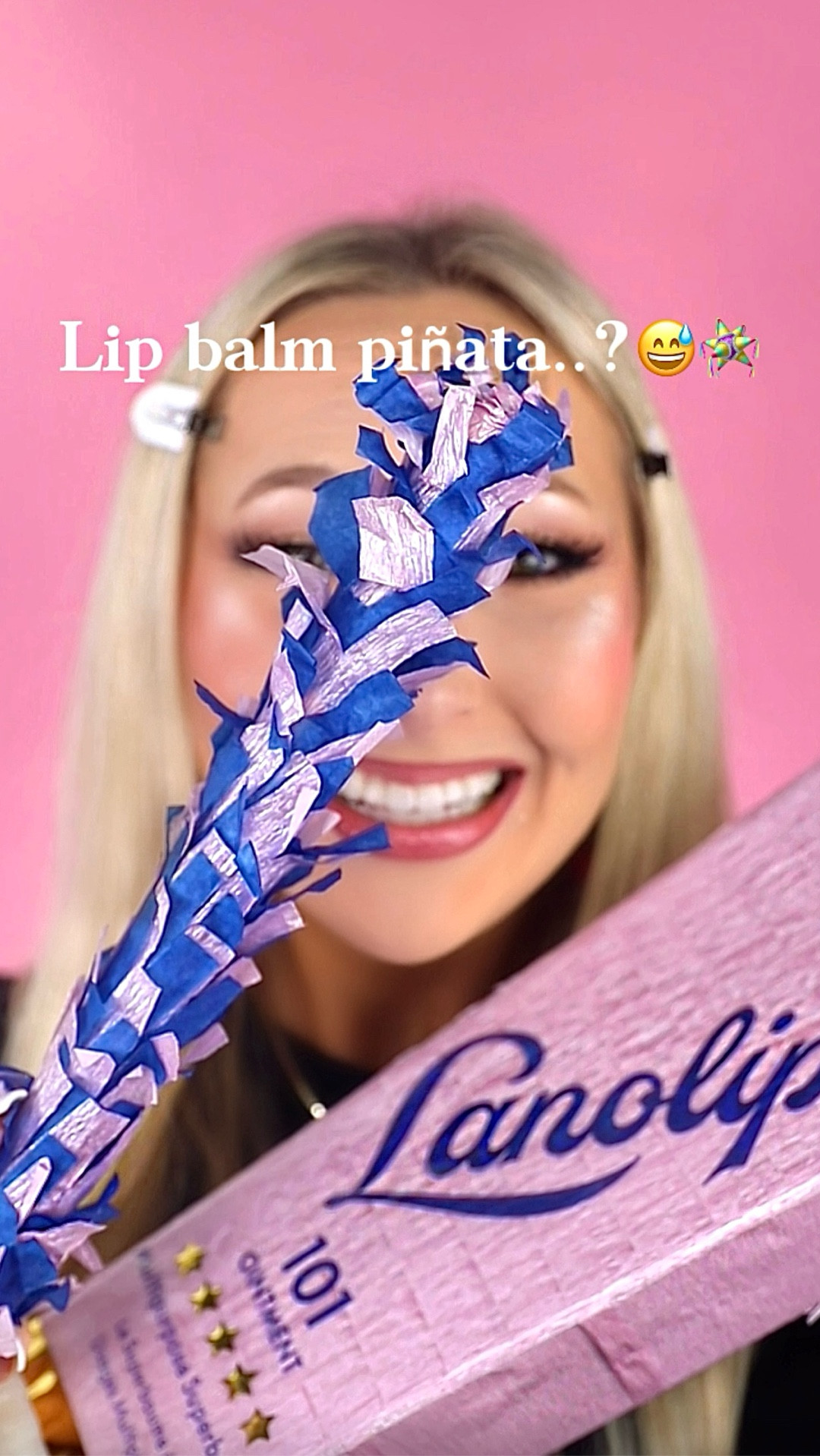 Makeup-filled piñata..?😳🪅

How is it in the shape of a giant lip balm OMG!!😭Felt too pretty to completely break but this is nextttttt level creative!✨All so glossy & the yummiest flavors!! SUCHH a fun way to celebrate them being in the lip care section!!!💋🎉 @ultabeauty @ulta 

WHAT DO WE THINK OF THIS?😍

PRODUCTS—
•@lanolips 101 ointment raspberry shortcake, strawberry, glazed donut & original 
•@starburst @jollyrancher 
_______
#explore #makeup #beauty #makeupideas #makeuphacks newmakeup affordablemakeup makeuplover makeuplook makeuphaul makeuptutorial beautycreator makeuptrend explorepage makeupchallenge viralmakeup trending viral makeupreel, new lip sleeping mask, raspberry lip balm, mixing lip mask, beauty creator, new makeup try-on, cute lip products, mystery makeup game, piñata makeup game, strawberry lip balm lanolips

#LTKgrwm #LTKBeauty #LTKselfcare