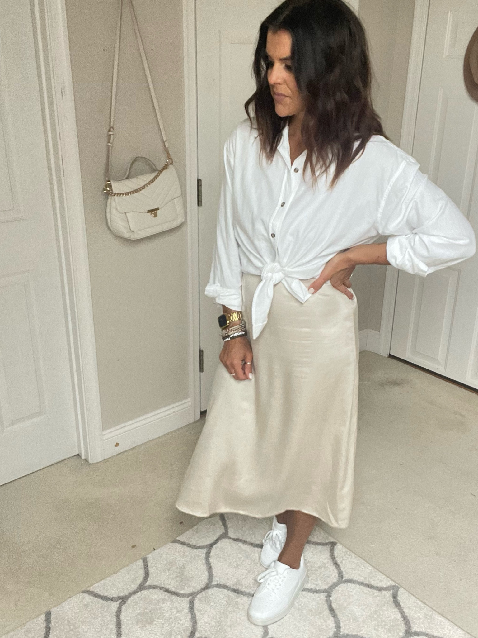 Styling a midi skirt. Size xs in skirt, size small in top, shoes Tts 

#LTKstyletip #LTKsalealert #LTKSeasonal
