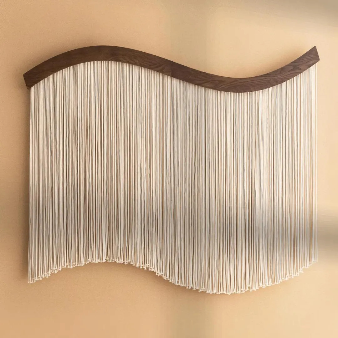 Minimalist Macrame Wall Hanging, Japandi Fiber Art, Housewarming Gift, Neutral Home Decor U07 | Etsy (US)