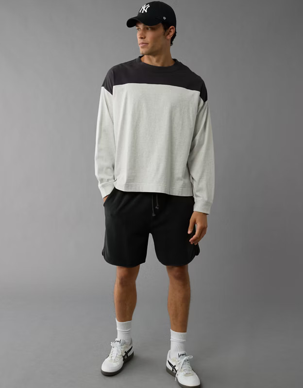 AE Long-Sleeve Heavyweight T-Shirt | American Eagle Outfitters (US & CA)