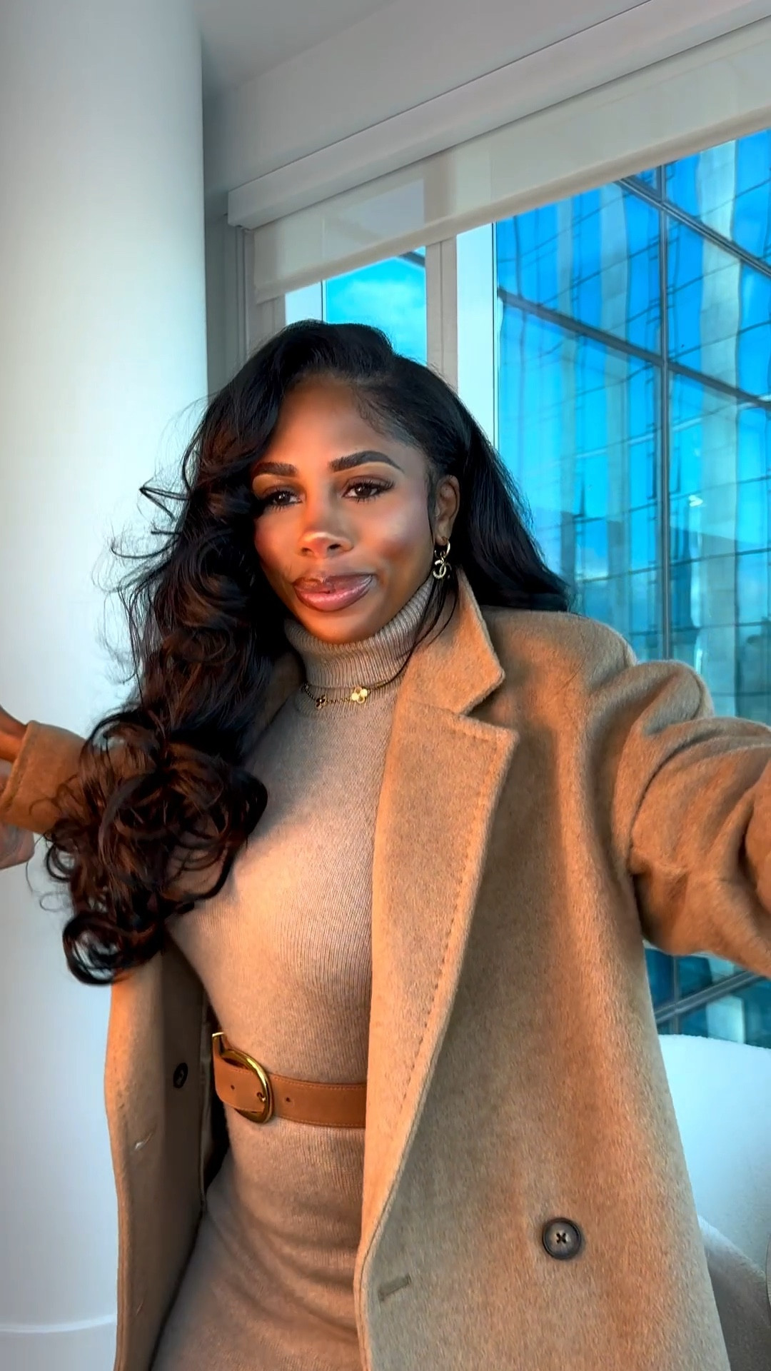 More Thanksgiving Outfit Inspiration Besties. Turtle neck dress, suede boots and the perfect coat to match. I love all of the shades of brown 

#LTKStyleTip #LTKgrwm #LTKFindsUnder100