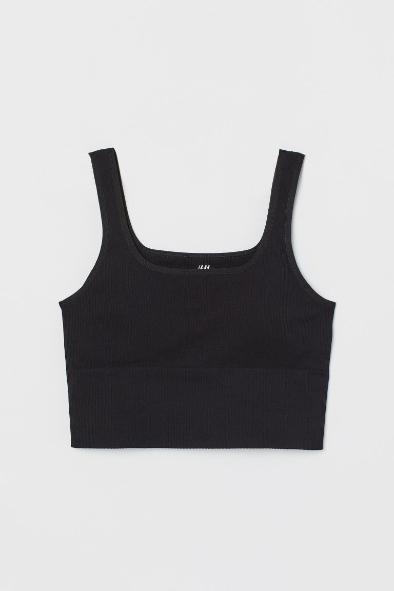 H & M - Seamless Sports Bralette - Black | H&M (US + CA)