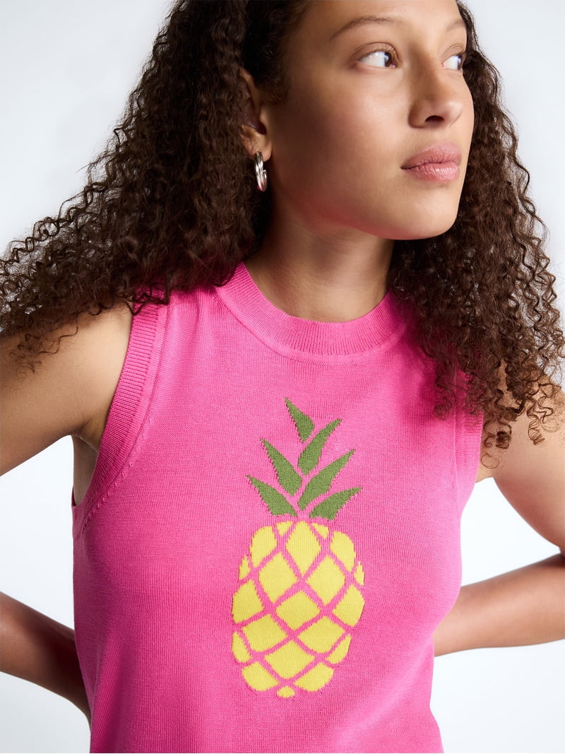 Free Assembly Women's and Women's Plus Graphic Sweater Shell, Sizes XS-4X | Walmart (US)
