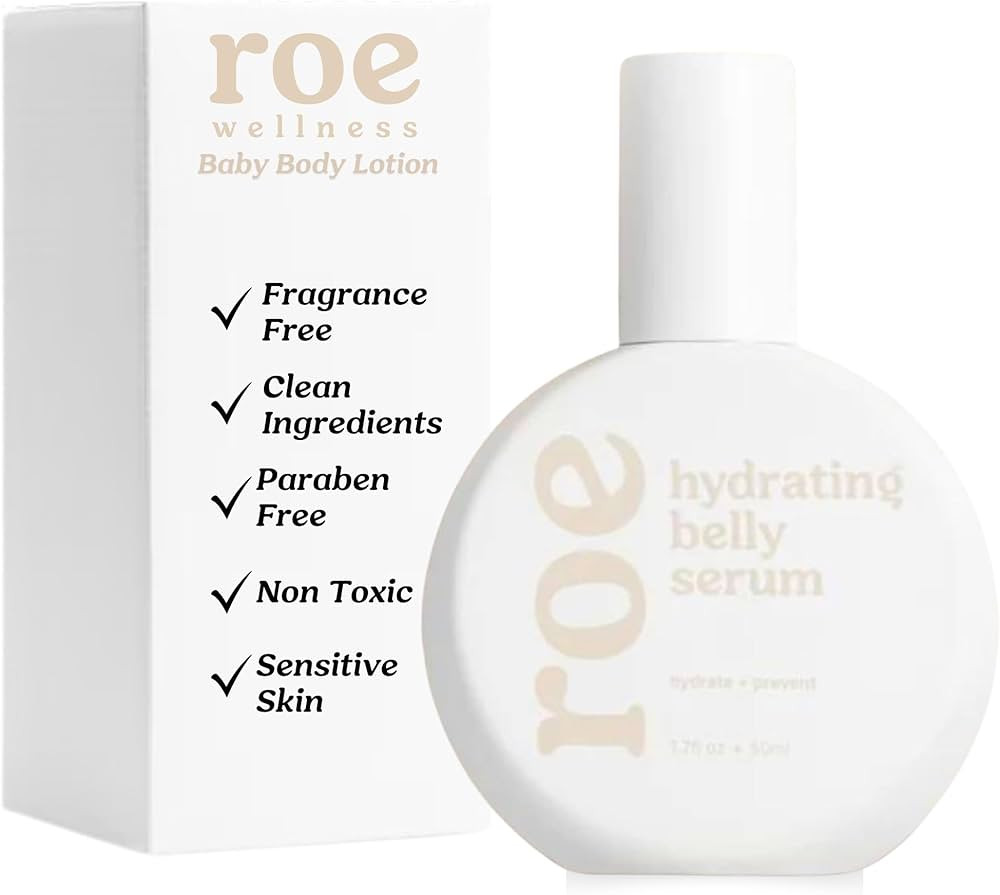 Roe Wellness Stretch Mark Belly Serum/Oil for Sensitive Skin with Long and Short-term Hydration, ... | Amazon (US)