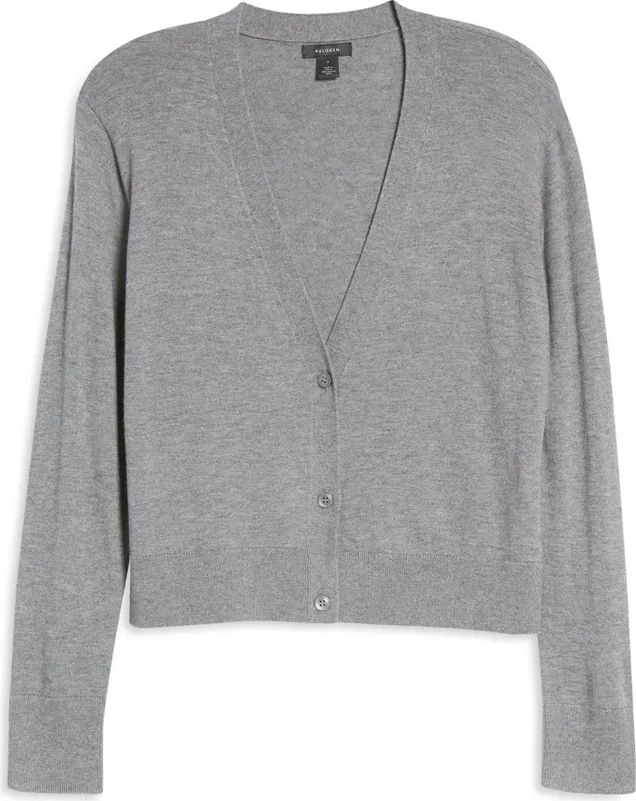 Halogen® Women's Crop V-Neck Cardigan | Nordstrom | Nordstrom