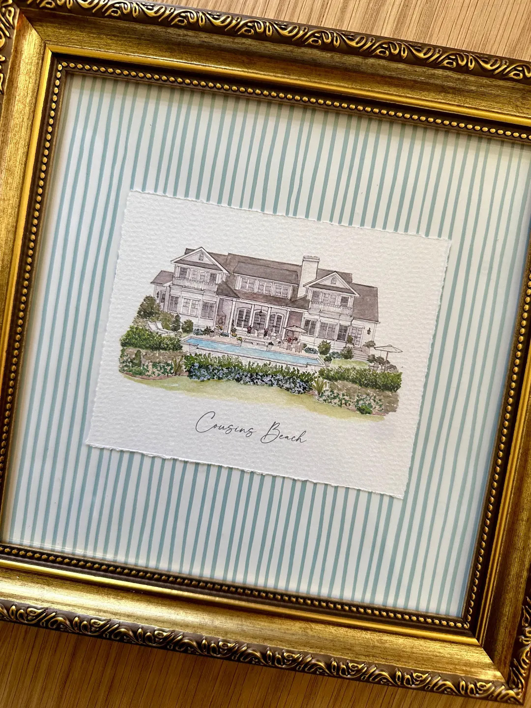 Cousins Beach Home, the Summer I Turned Pretty, Hand-painted, Print of Watercolor Painting With S... | Etsy (US)