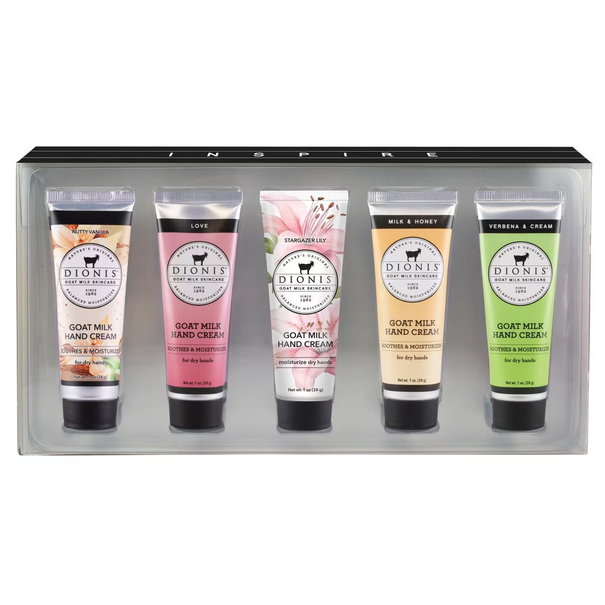Dionis Goat Milk Hand Cream Inspire Gift Set, 5pc | Target