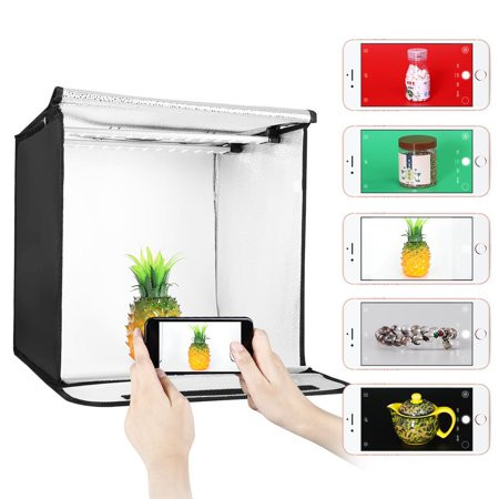 SalonMore 40cm Light Portable Photo Studio Portable Mini Photography Box Led Kit Tent Cube | Walmart (US)