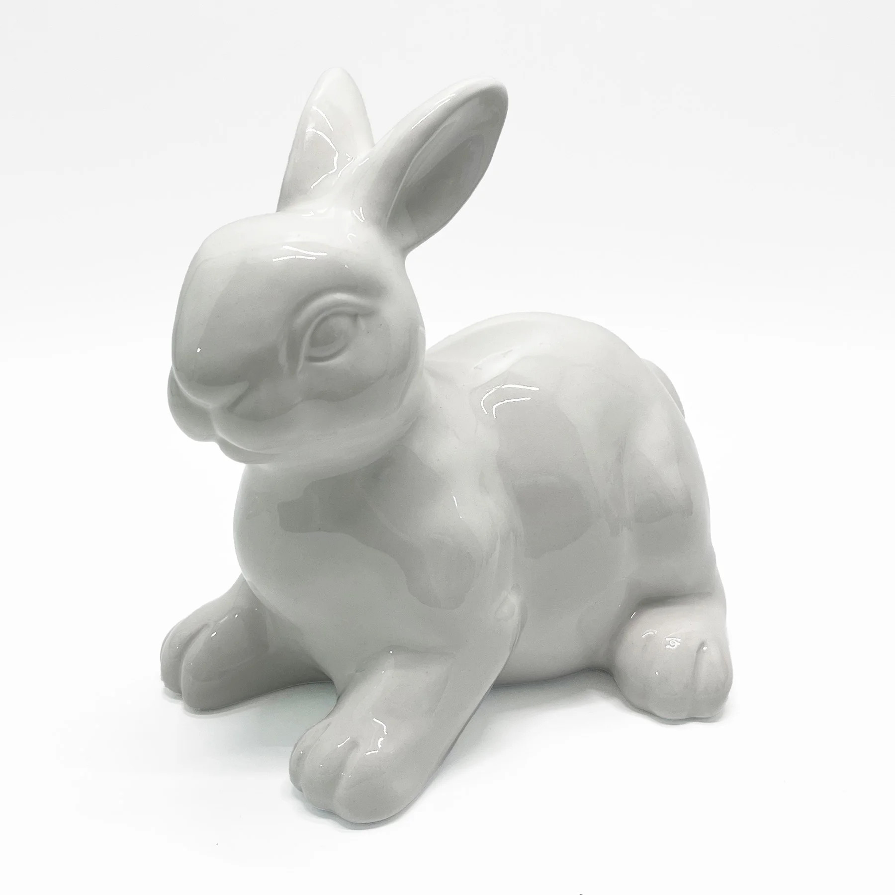 Dolomite Sitting Easter Bunny Tabletop Decoration, White, 6", by My Texas House | Walmart (US)