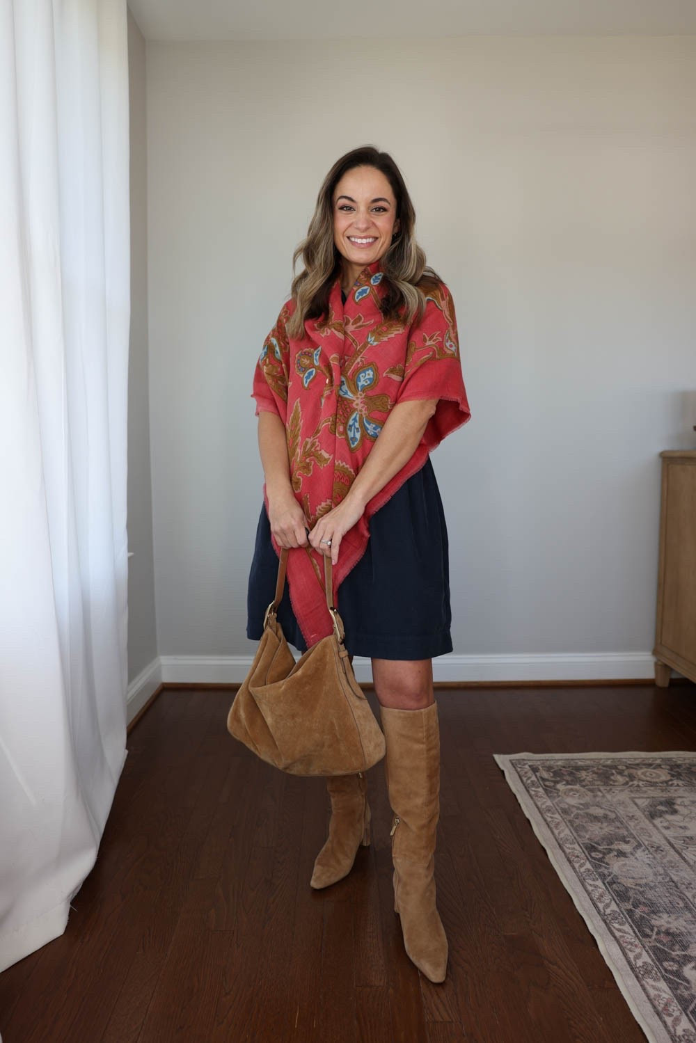 Dresses and skirts that look great with knee high boots! 

Dress: 00 (also comes in petite) 
Boots: true to size (15” shaft height, increases with size)

#LTKPetite