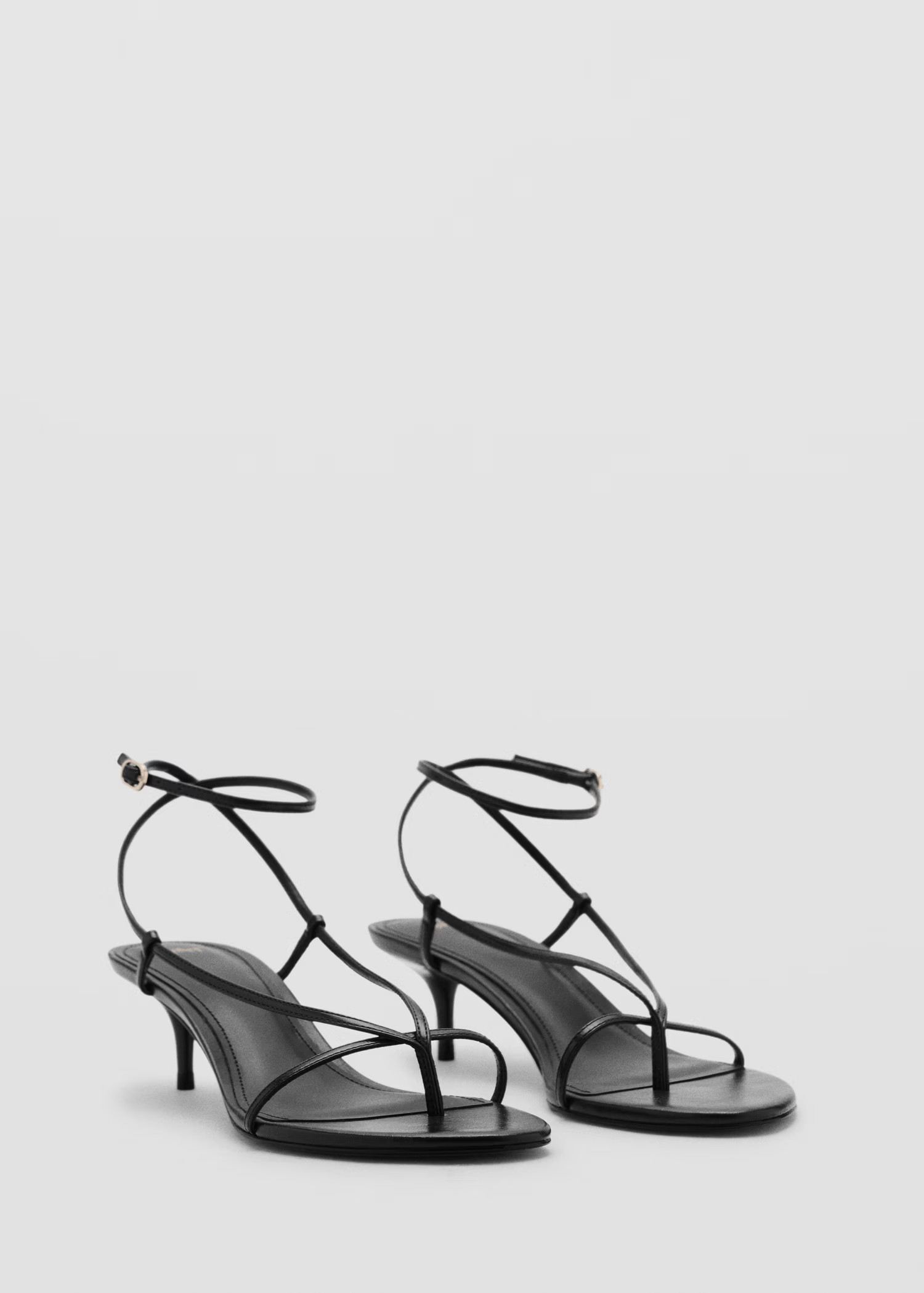 Heeled sandals with thin strap - Women | MANGO USA | Mango (US/MX/AU)