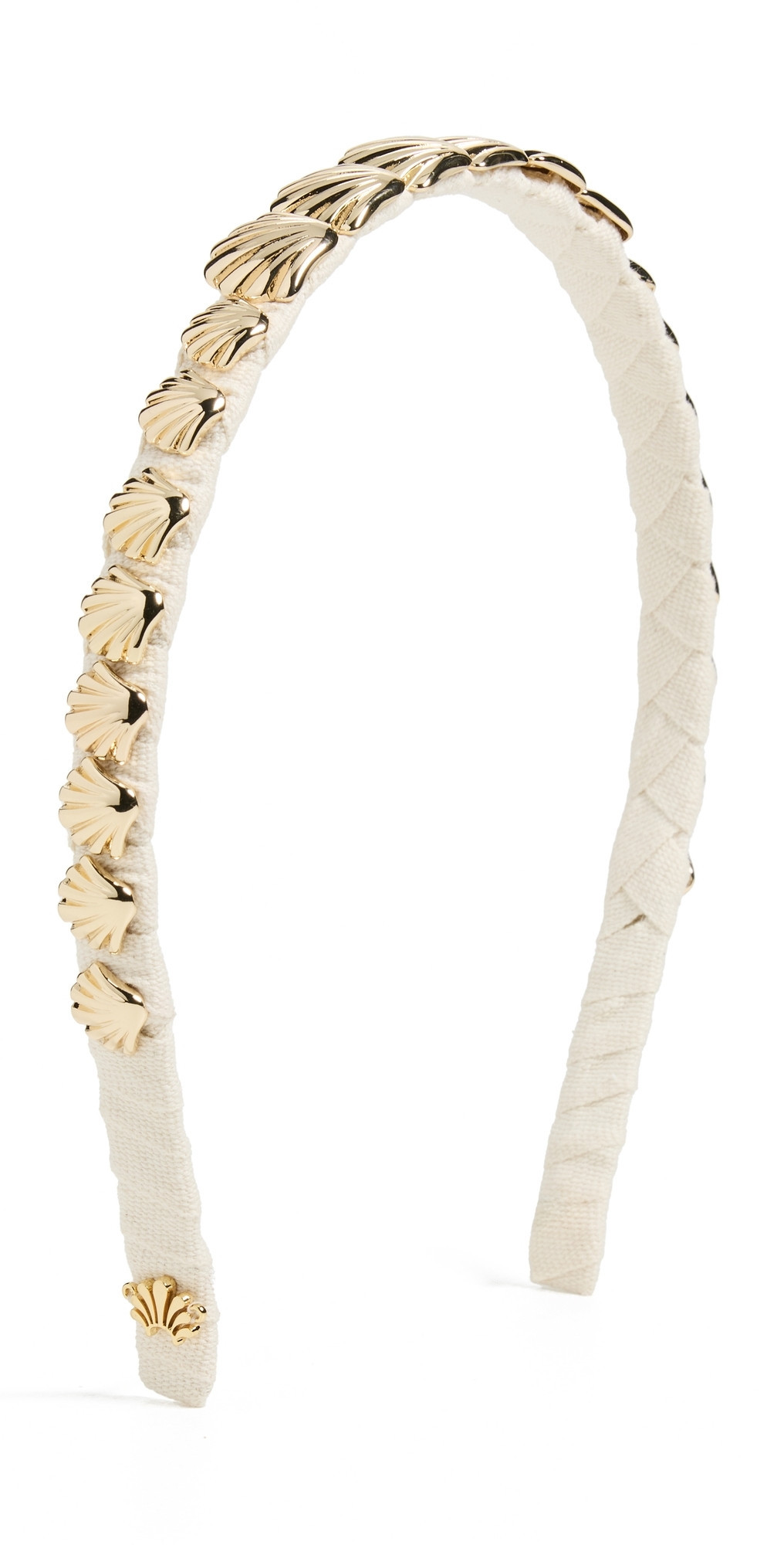 Lele Sadoughi Strand Shell Headband Gold One Size | Shopbop