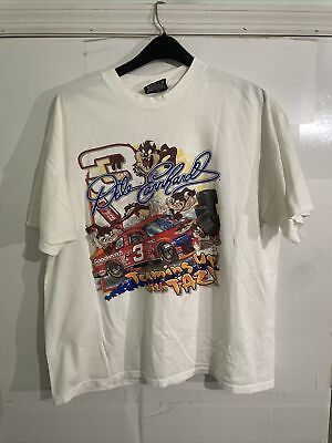 Vintage 2000 Dale Earnhardt "Teaming Up With Taz" Nascar T-shirt Size XL | eBay US