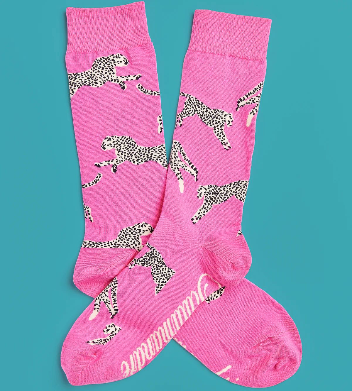 Women’s Leaping Cheetah Socks | Over The Moon