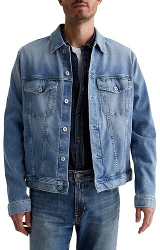 AG Jeans Men's Dart Classic Trucker Jacket, Ancient | Amazon (US)