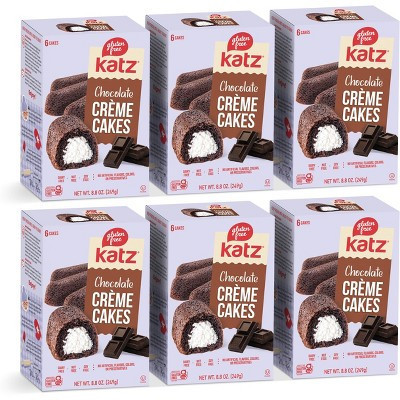 Katz Gluten Free Creme Cakes - Chocolate - 6 Pack | Target