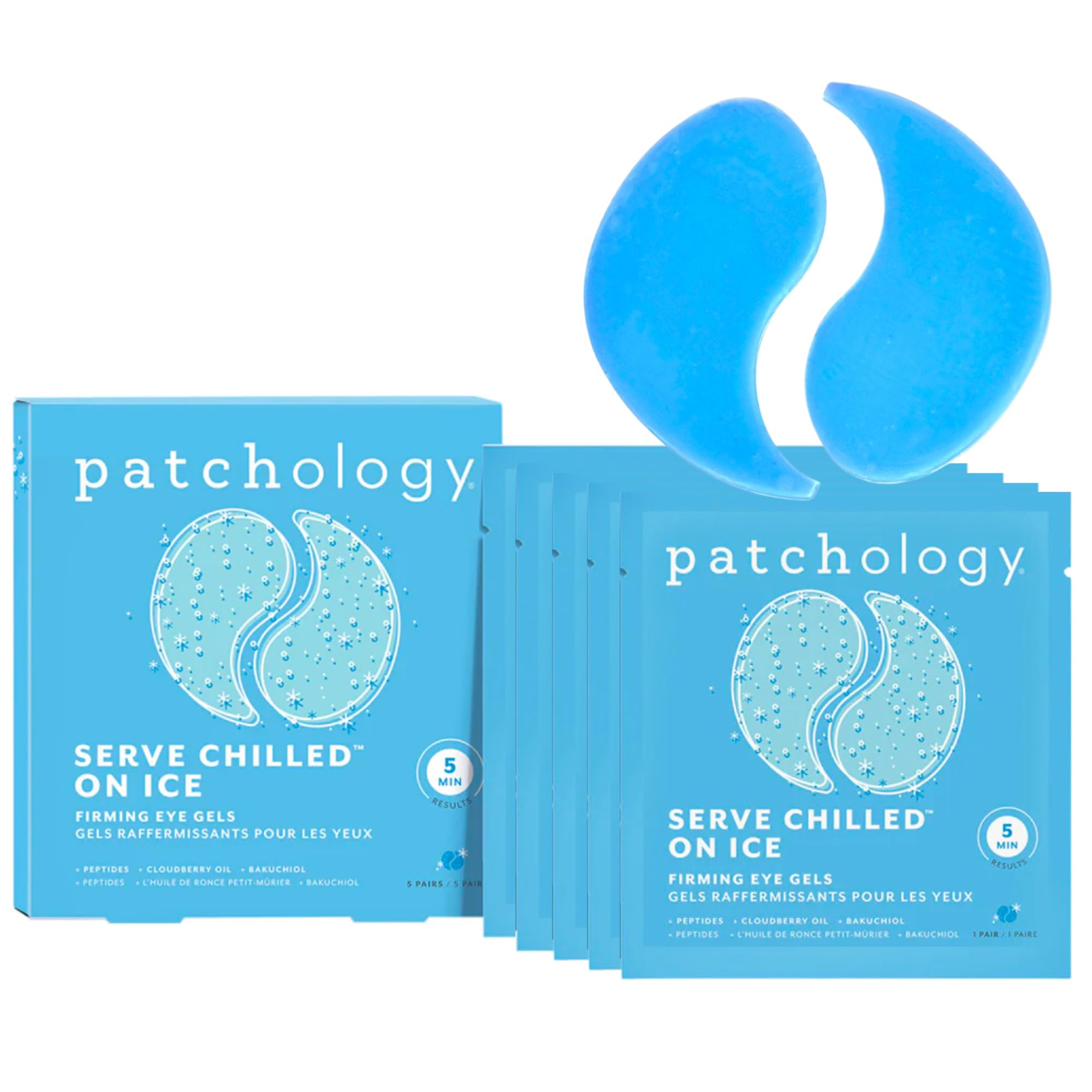 Patchology Iced Cooling Under Eye Mask Patches with Peptides, Cloudberry Oil and Bakuchiol. Cool ... | Amazon (US)