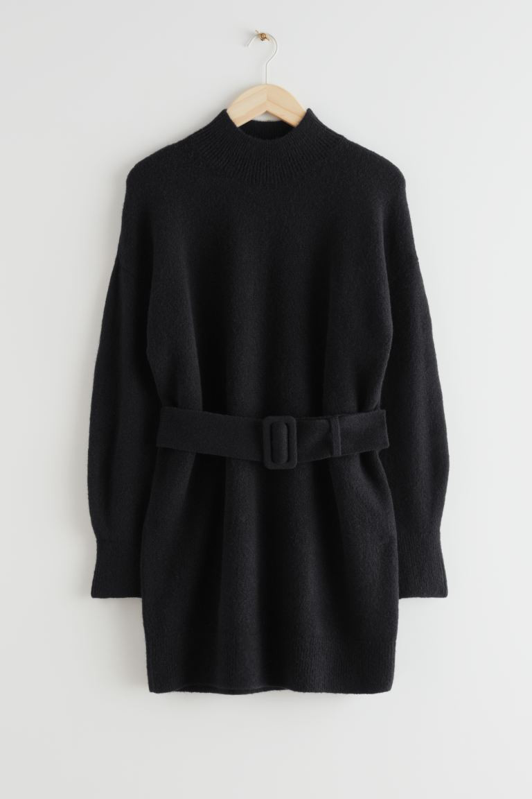 Belted Mini Knit Dress | H&M (UK, MY, IN, SG, PH, TW, HK)