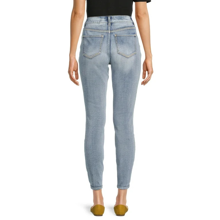 Time and Tru Women's High Rise Skinny Jeans | Walmart (US)