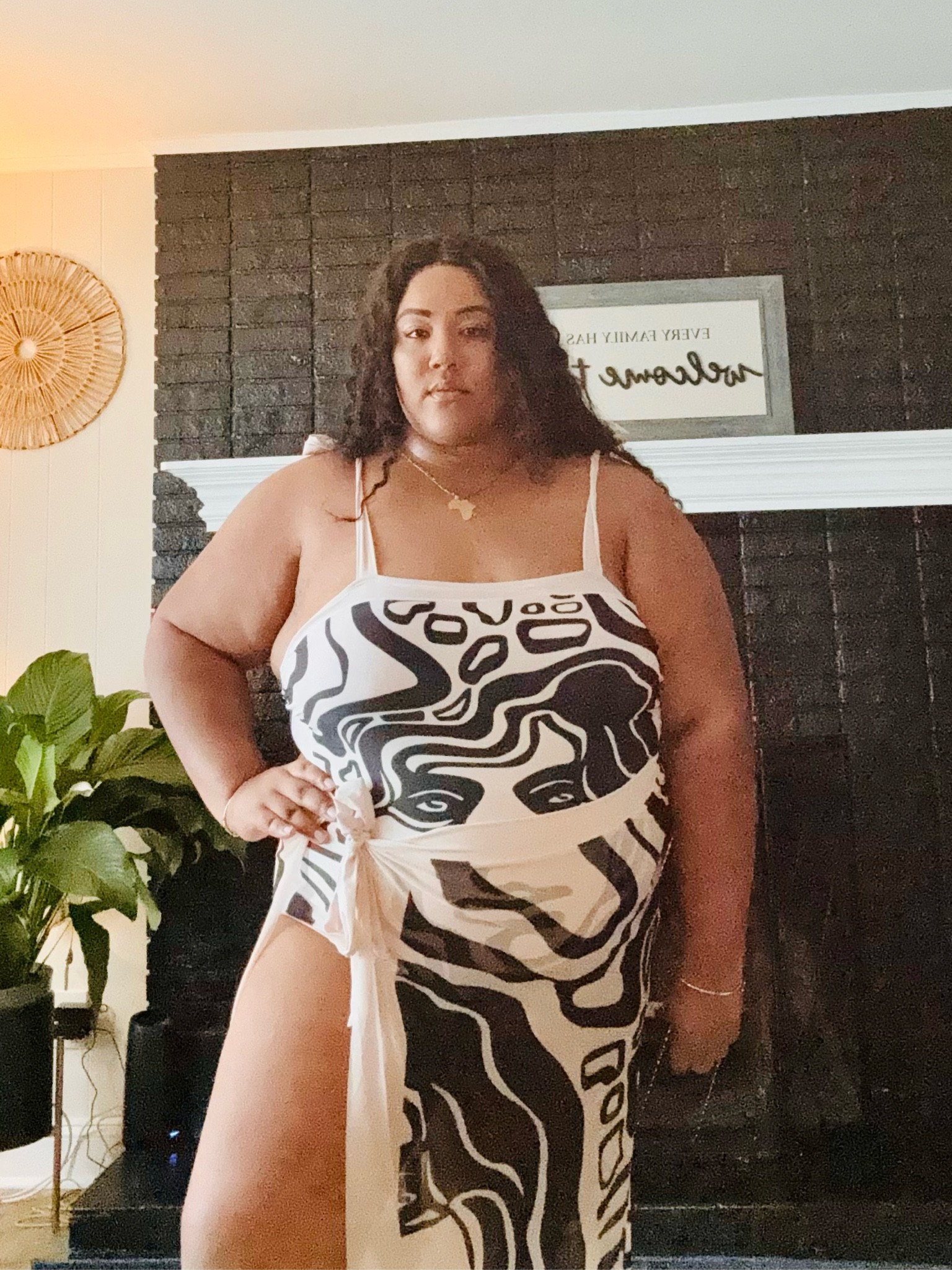 Afrocentric one piece bathing suit with skirt sarong

#LTKFindsUnder50 #LTKSwim #LTKPlusSize