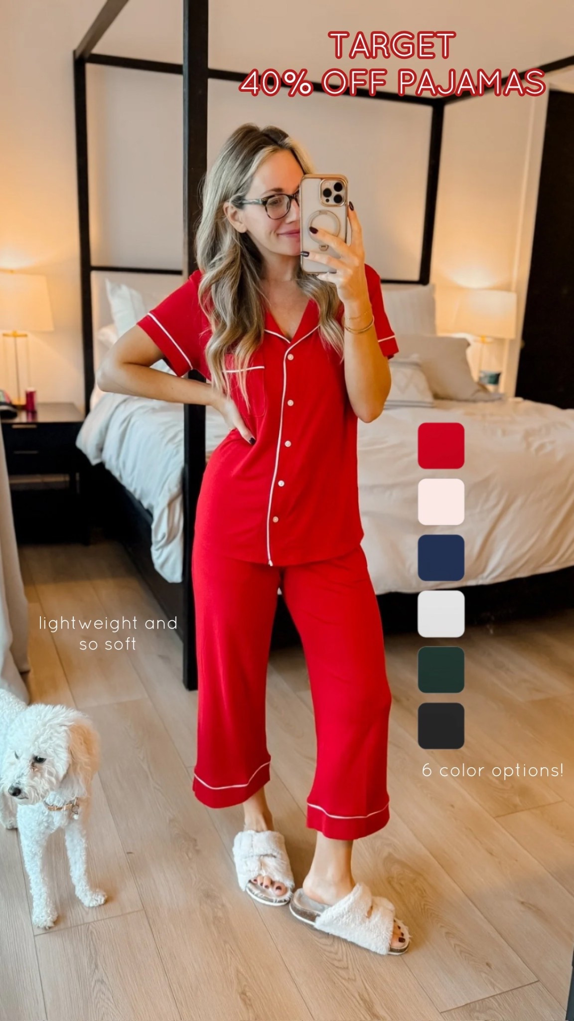 TARGET 40% OFF SALE! These holiday pjs are so soft and lightweight! Get them on sale while you can! These are a MUST HAVE❤️

#LTKSaleAlert #LTKSeasonal #LTKHoliday