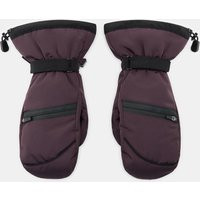 Zara - Polartec® Waterproof Ski Mittens In Burgundy - M - Woman | Zara UK